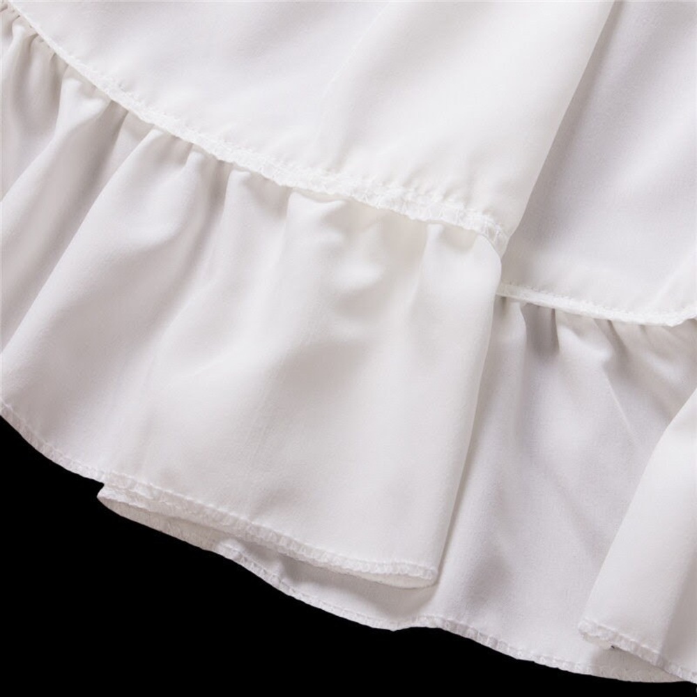 Chic White Backless Lace Dress - Picture 6 of 7